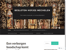 Tablet Screenshot of beslotenhofjes.com